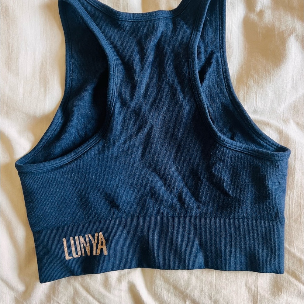 Lunya Navy Blue Racerback Bralette